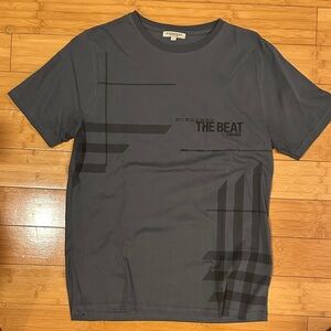Burberry Charcoal Graphic Tee for Men